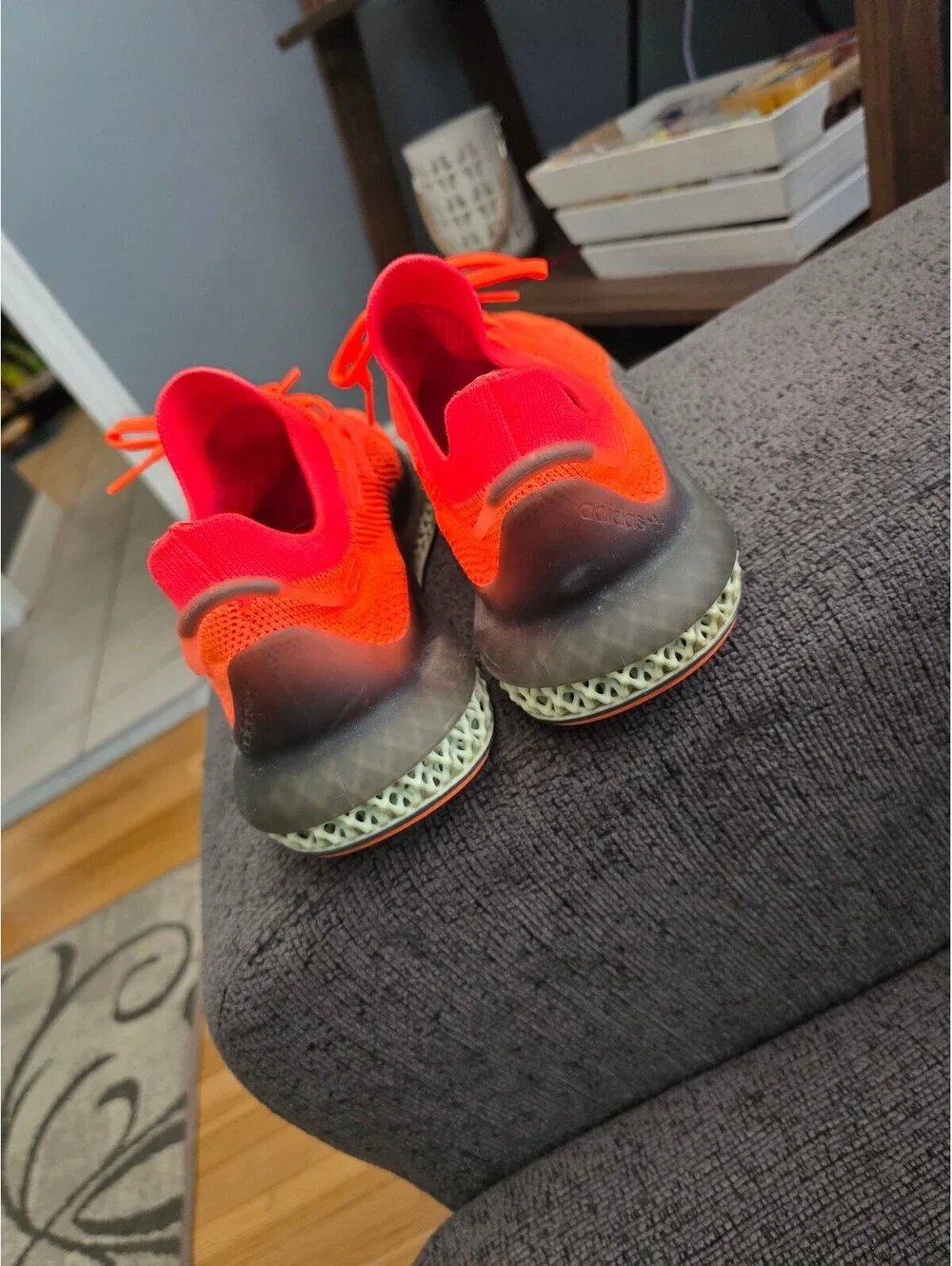 Adidas 4D Fusio Screaming Orange Size 10.5 Primeknit